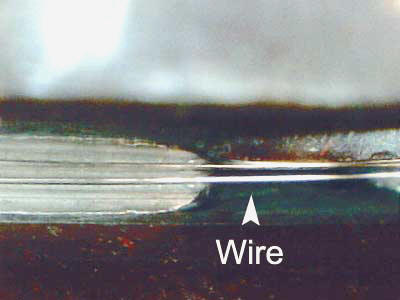 Record/Playback head gap and groove