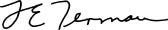 Frederick Emmons Terman, signature